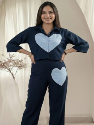 Crop top with cigar pants